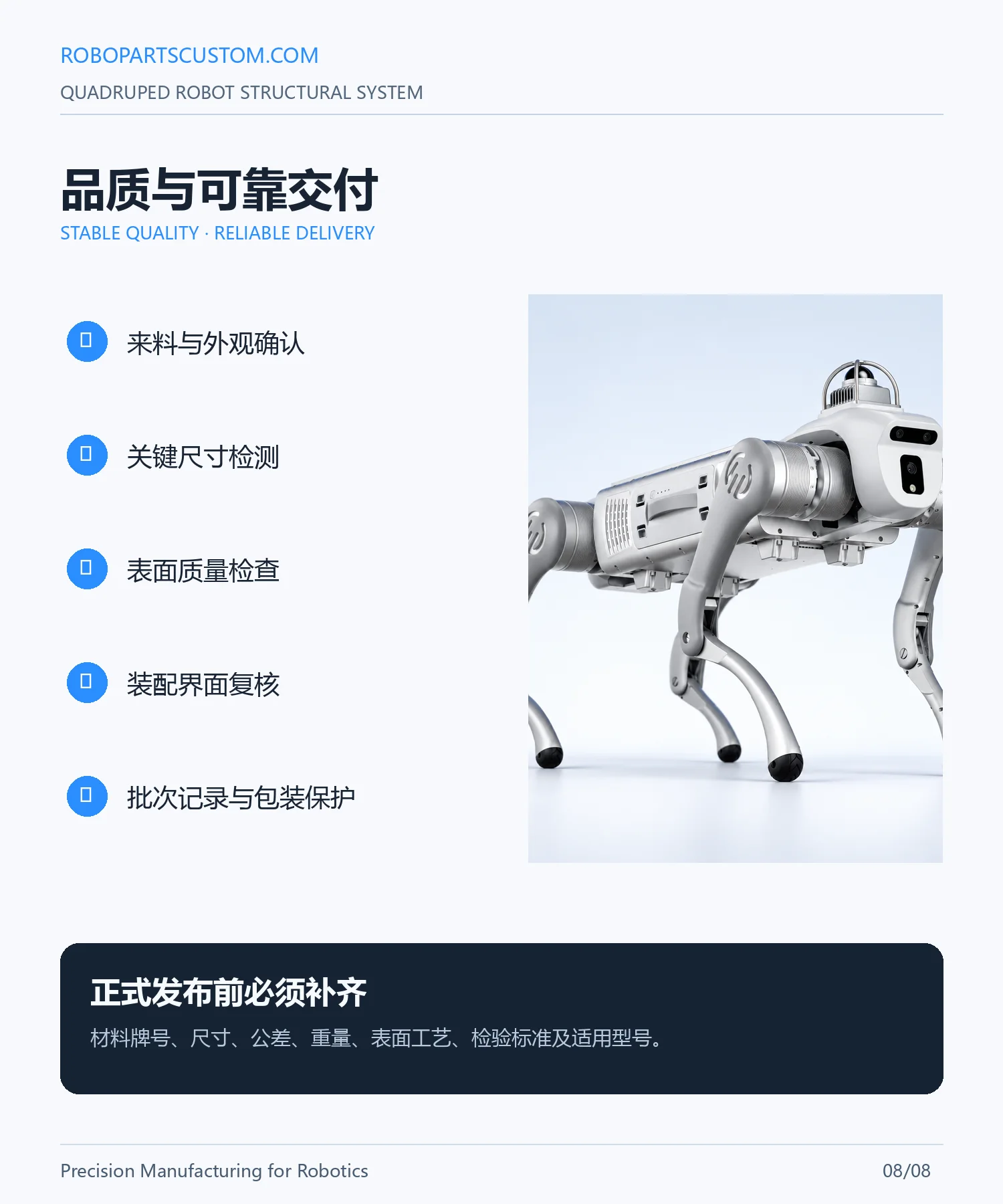 四足机器人结构件系统详情页 8
